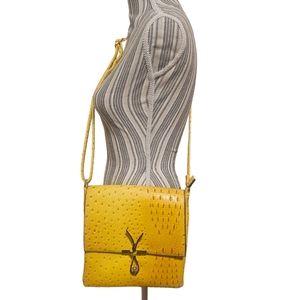 Gold cross body bag
